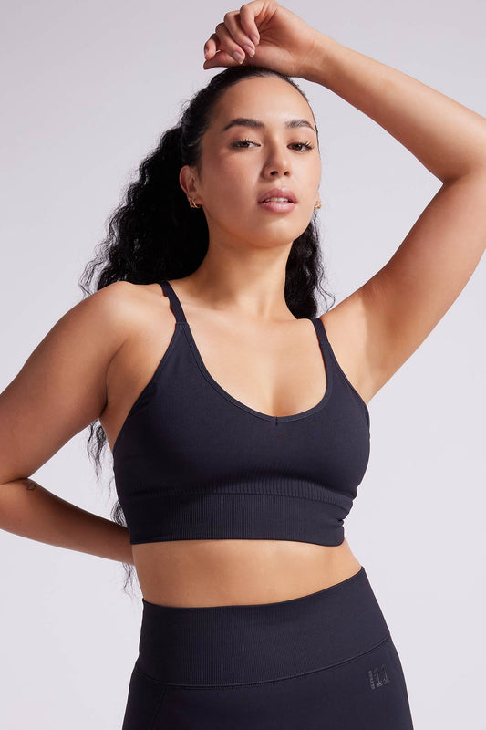 Athena Seamfree Crop Top Black