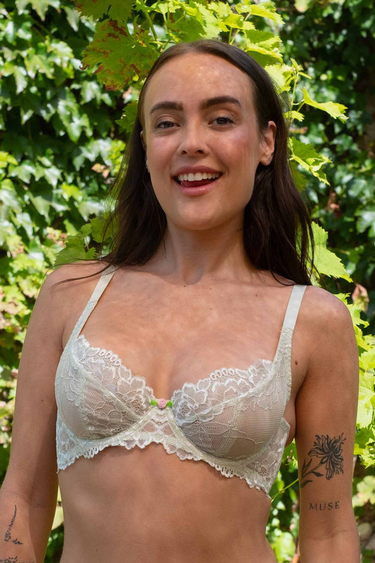 Cindy Lace Bra Full Cup Pastel Green