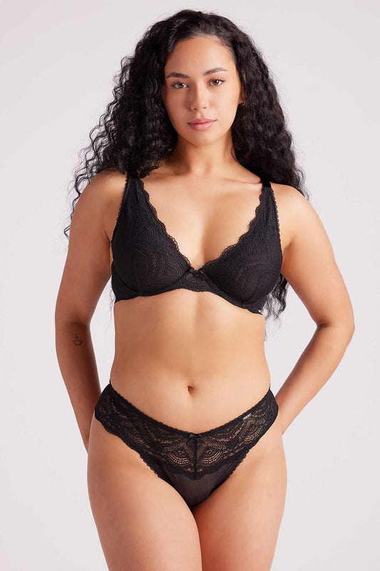 Giselle Lace G-string Black