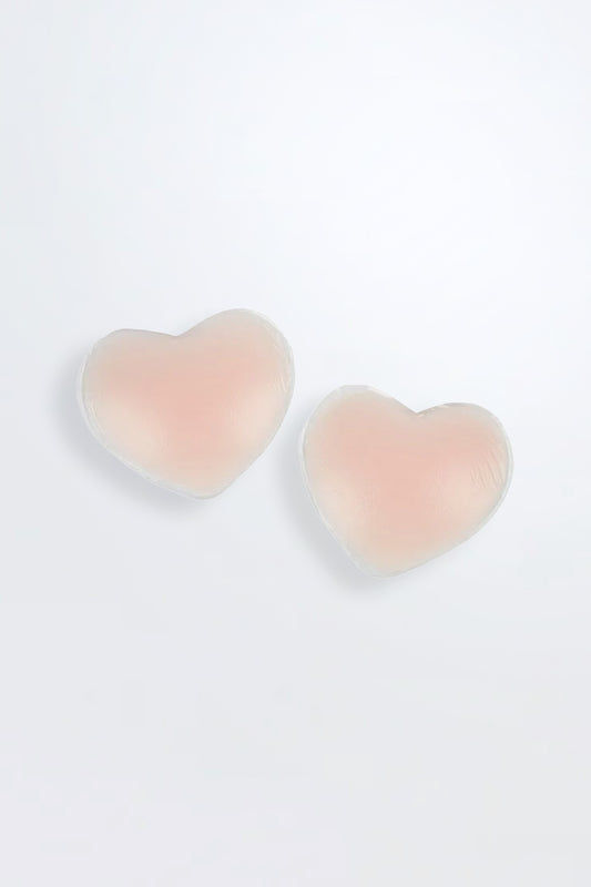 Nipple Pasties Re-Usable Silicone Covers Pink Heart