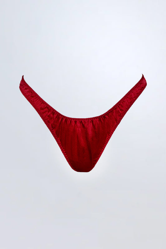 Twyla Silk G-String Red