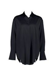 Twyla Silk Pyjama Shirt Black