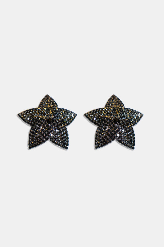 Diamante Nipple Pasties Star Black