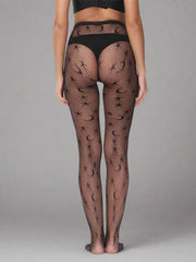 Pantyhose Moon Stars Black