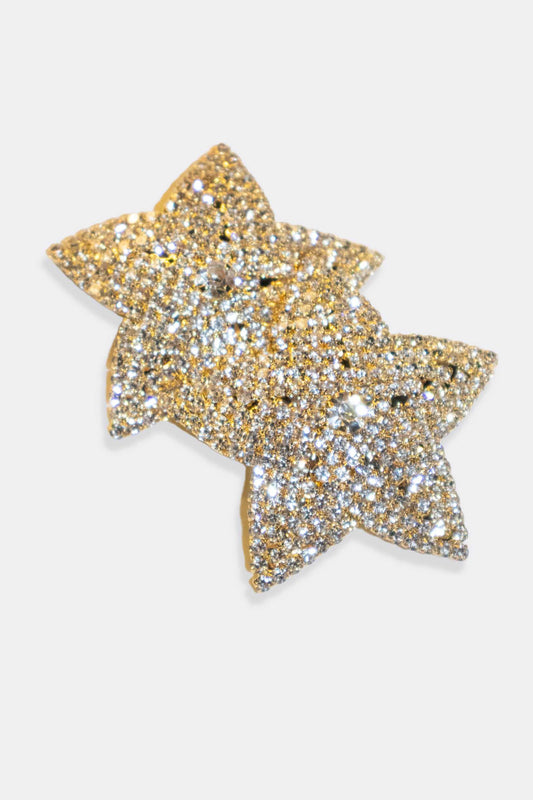 Diamante Nipple Pasties Star Gold