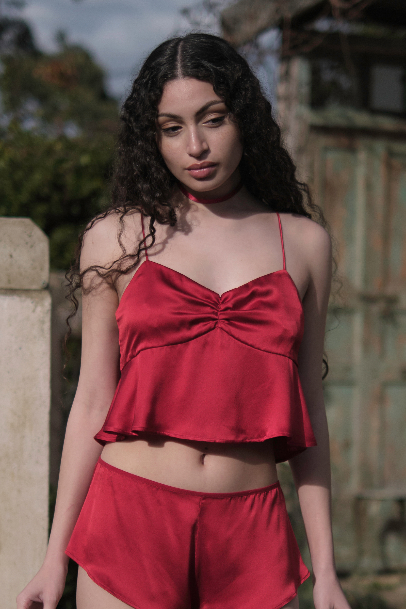 Marianna Silk Cami Red Main image