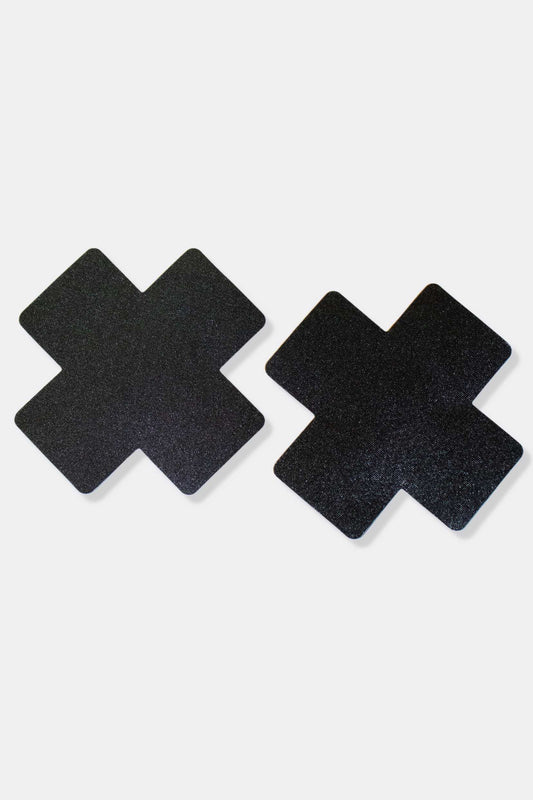 Nipple Pasties Cross Black