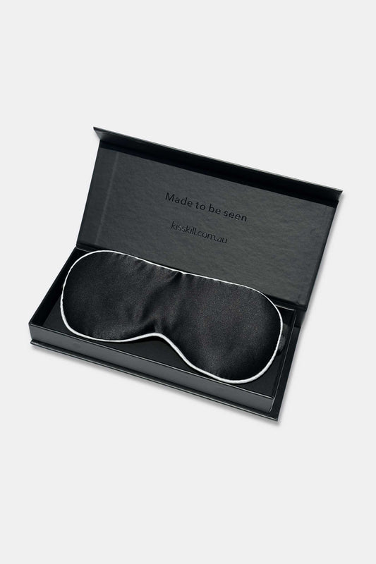 Silk Eye Mask Black