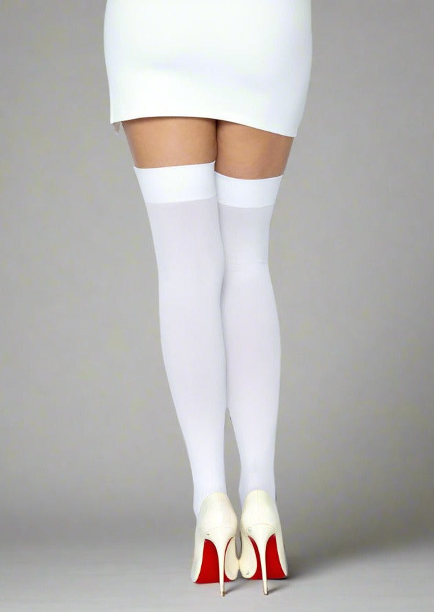 Stockings Opaque White Secondary image