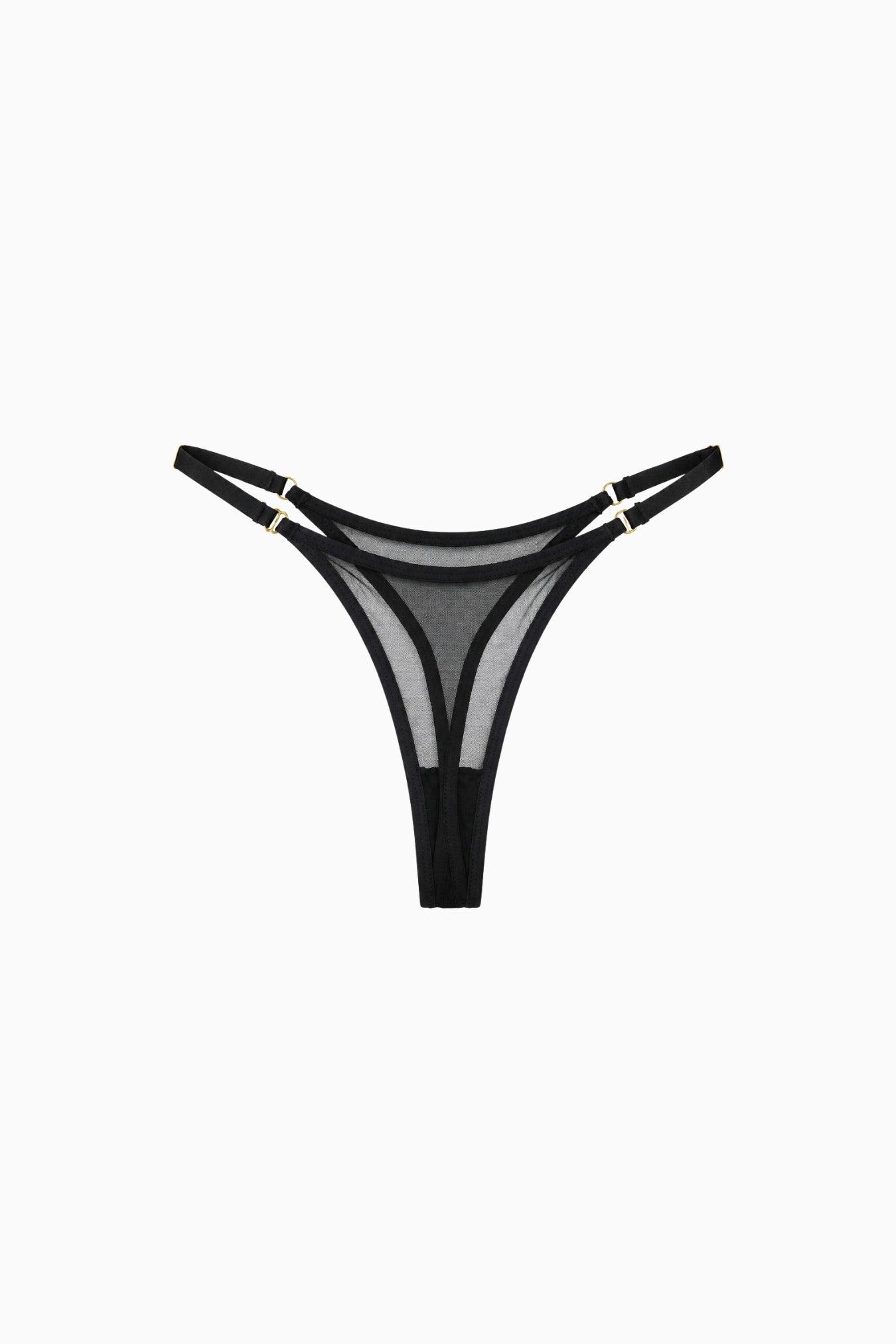 Adjustable Mesh G-String Black – Size XS/S | Archive Sample