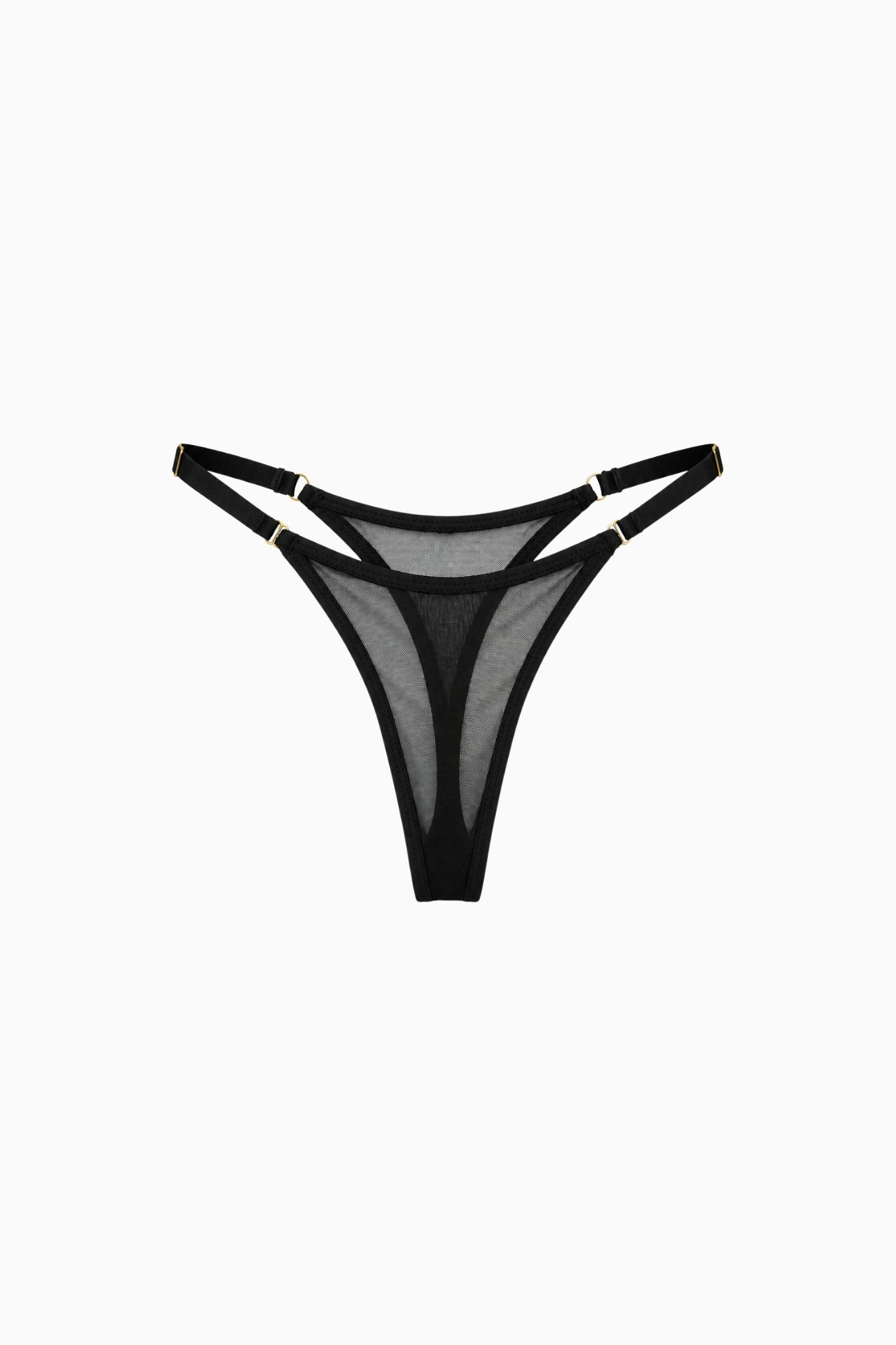 Adjustable Mesh G-String Black – Size XS/S | Archive Sample