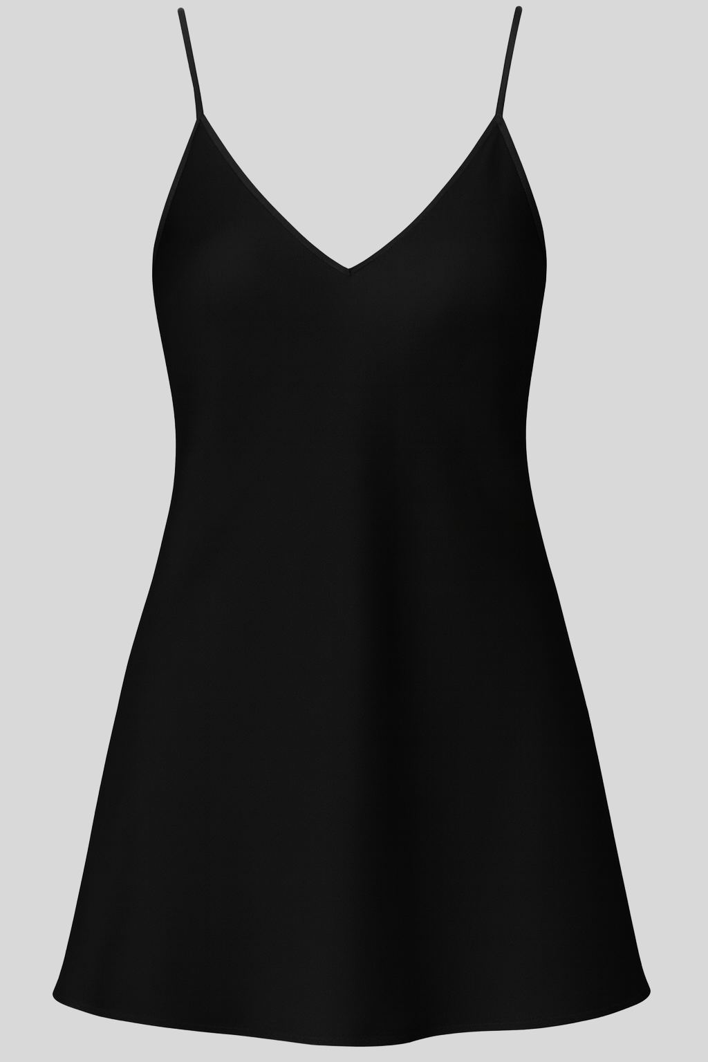 Ashley Silk Mini Slip Dress Black Secondary image