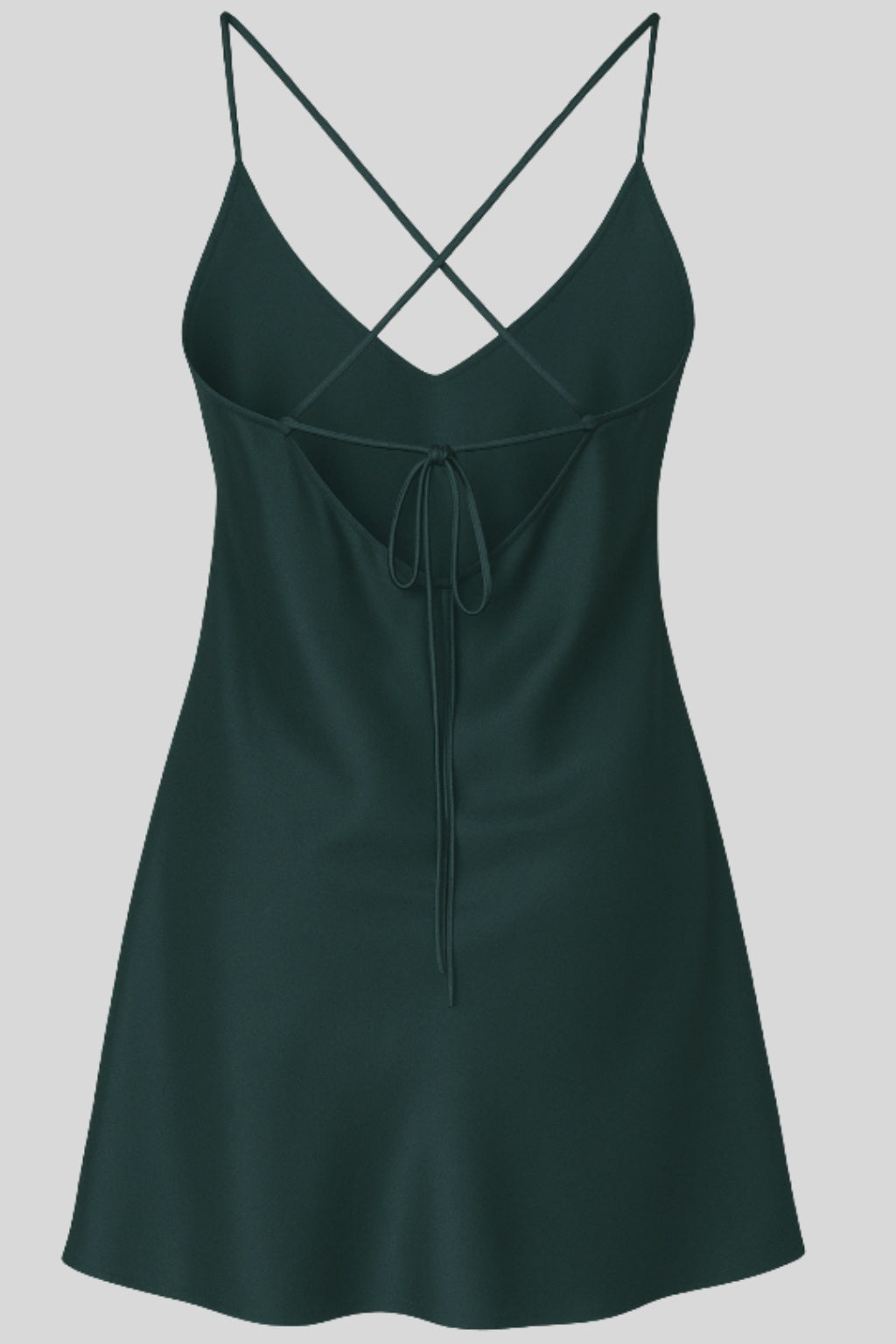 Ashley Silk Mini Slip Dress Green