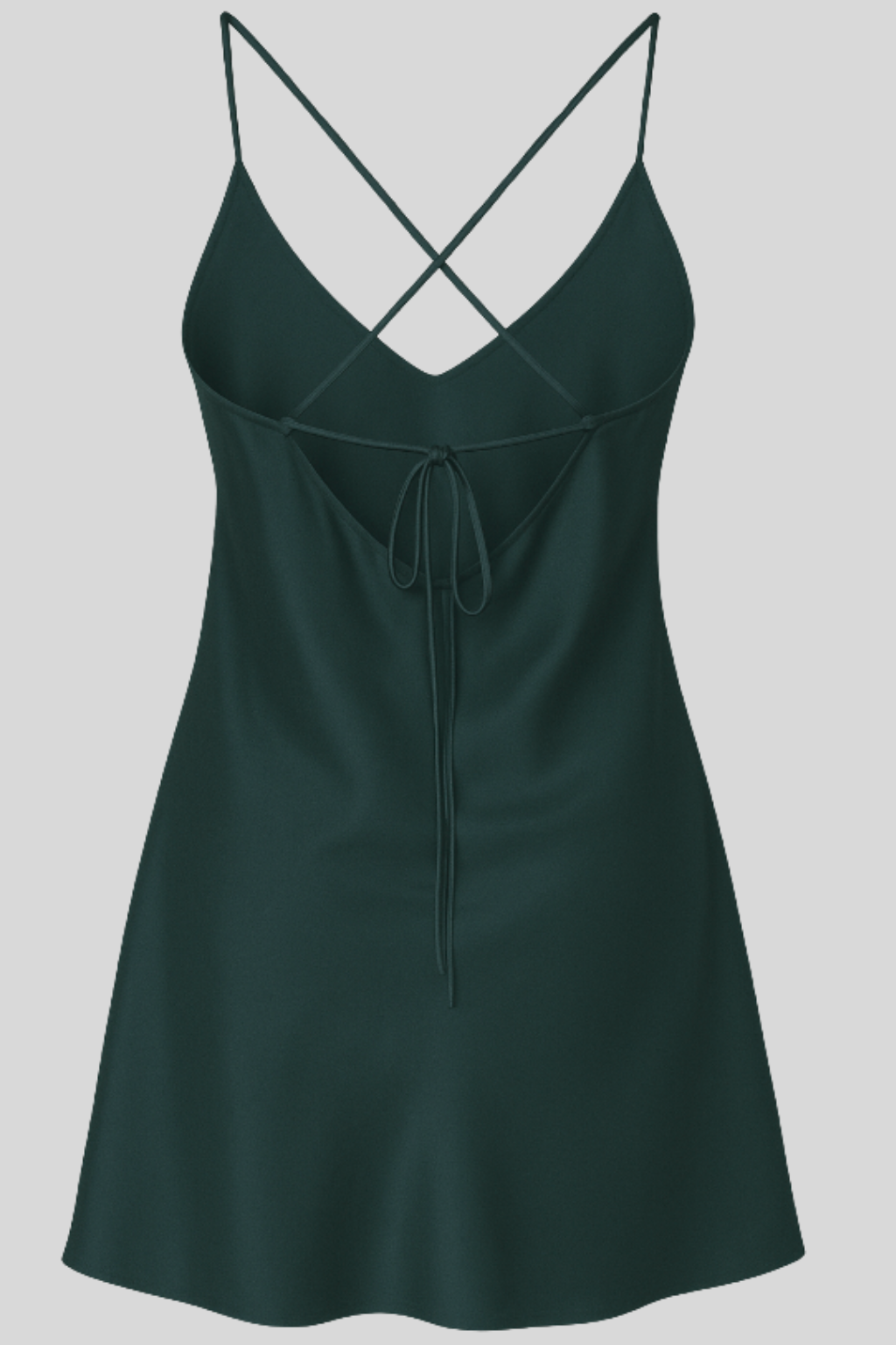 Ashley Silk Mini Slip Dress Green