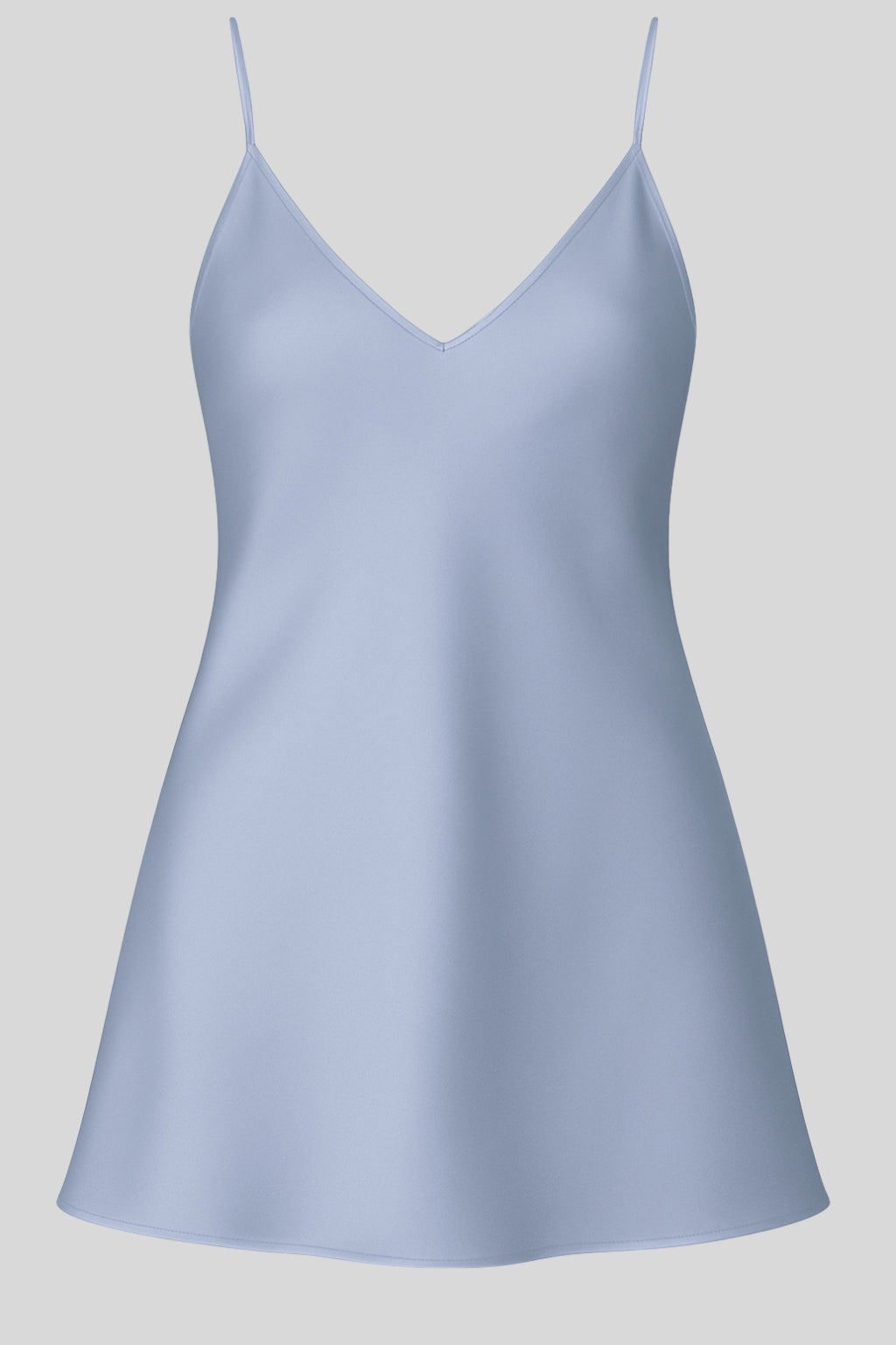 Ashley Silk Slip Mini Dress Blue