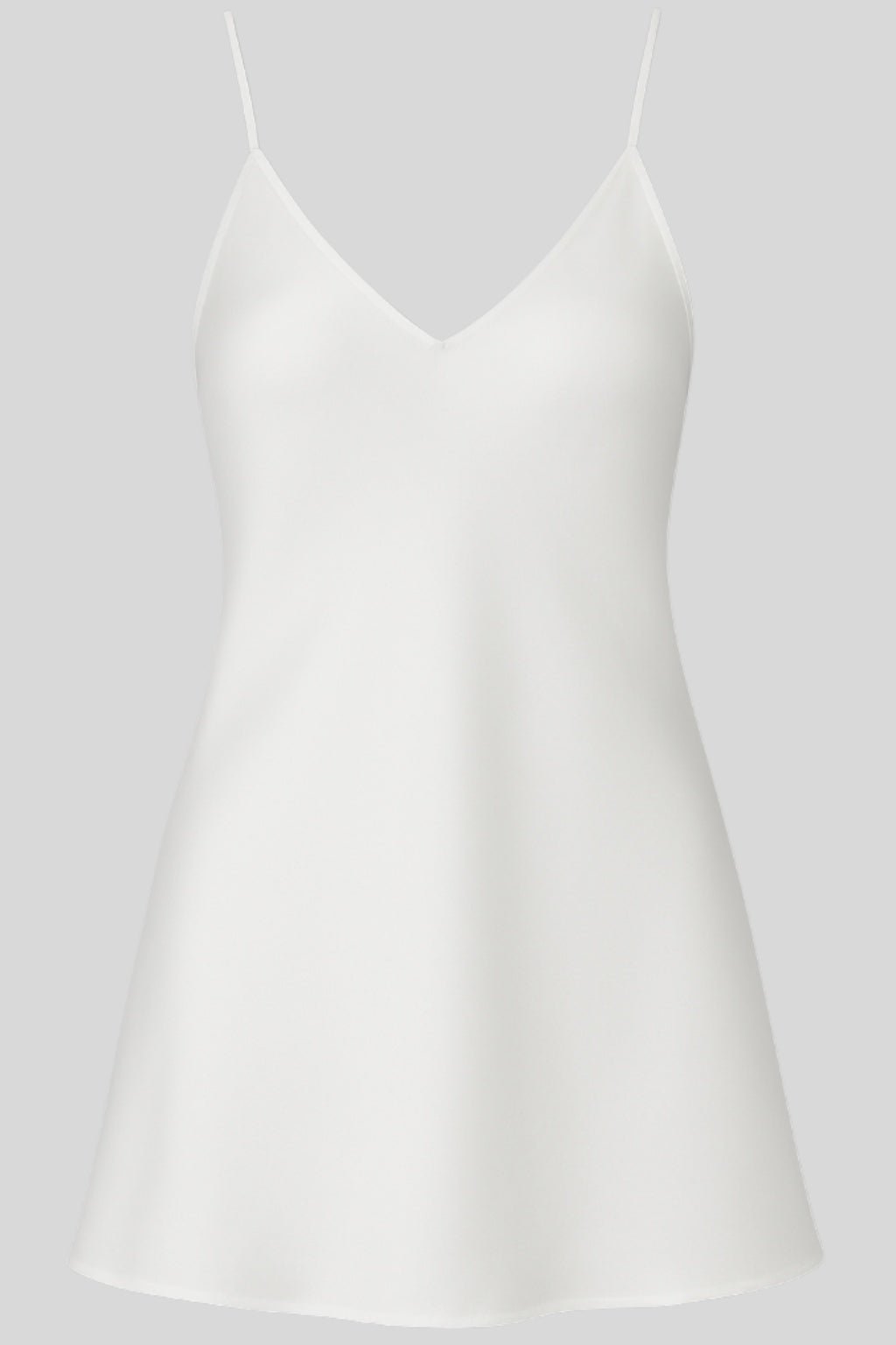 Ashley Silk Mini Slip Dress White