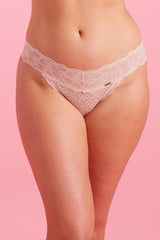 Bella Lace Bikini Knicker Taupe