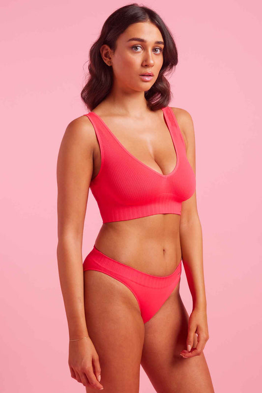 Ivy Seamfree Bikini Brief Coral