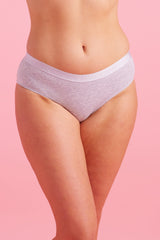 Lily Cotton Boyleg Knicker Grey