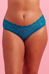 Bella Lace Boyleg Knicker Peacock