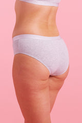 Lily Cotton Boyleg Knicker Grey