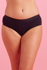 Lily Cotton Boyleg Knicker Black