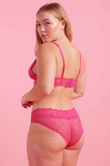 Bella Lace Boyleg Knicker Pink