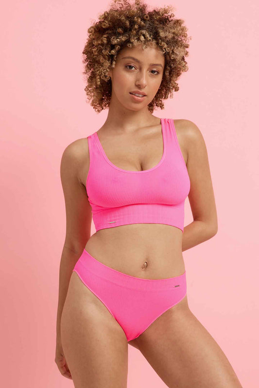 Ivy Seamfree Brazilian Knockout Pink