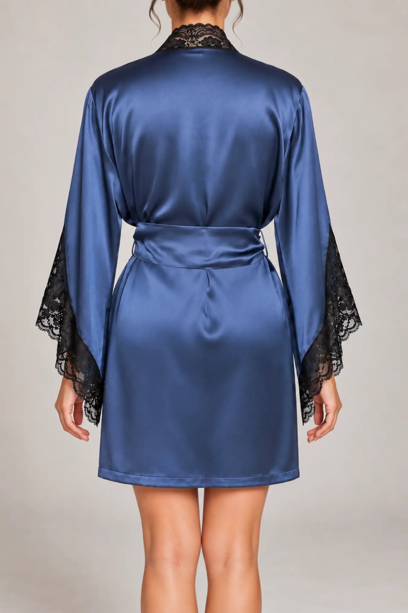 Silk Kimono Navy Robe | Archive Sample