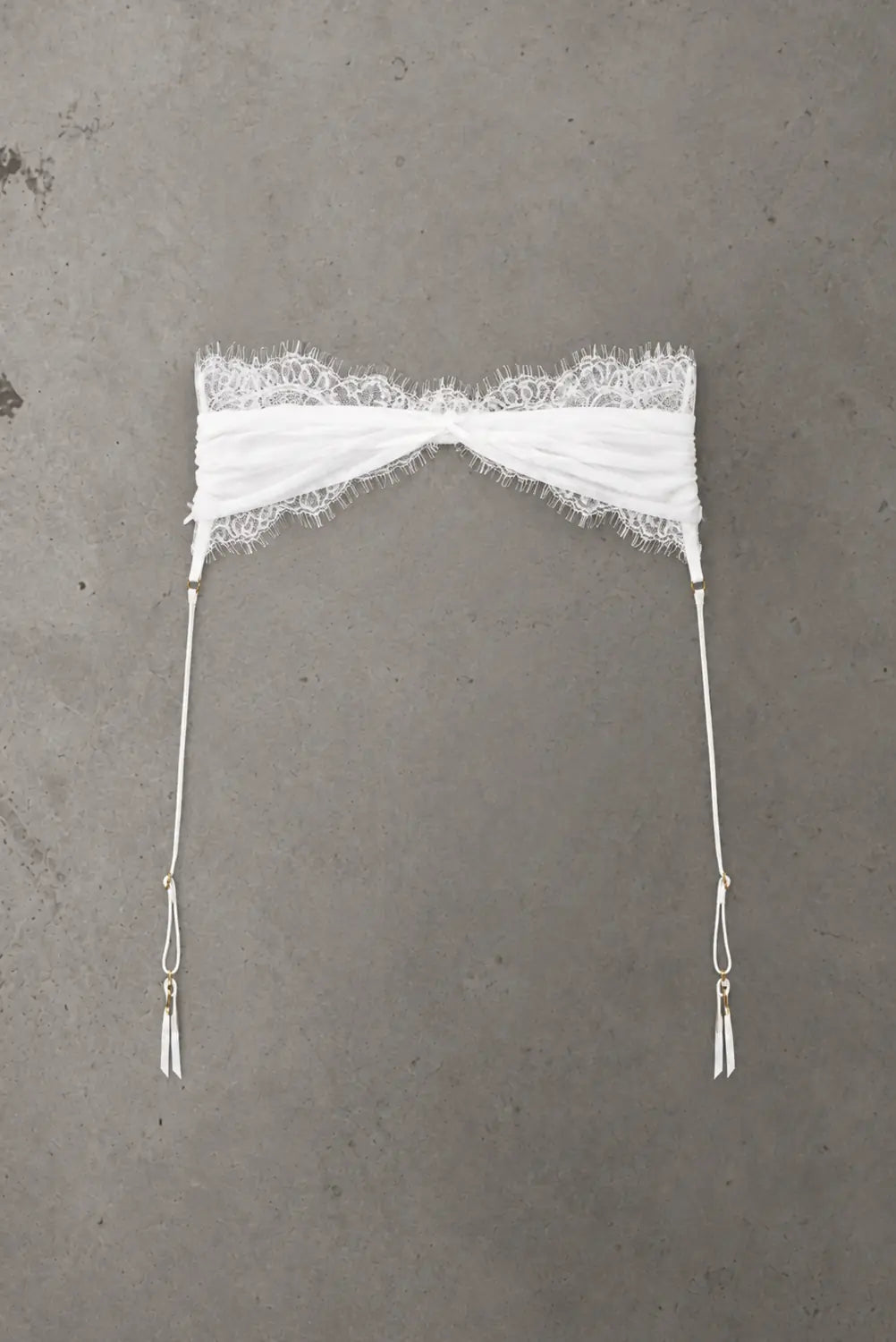 Brooke Lace Suspender White – Size XS/S | Archive Sample Main image