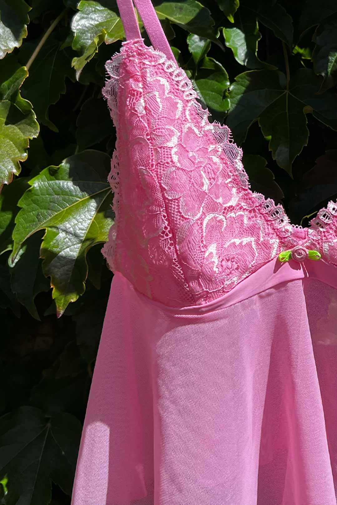 Cindy Lace Cami Bralette Pink Bonbon