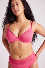 Sabrina Microfibre High Waist G-String Pink