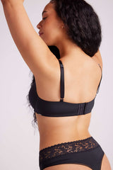 Sabrina Microfibre T Shirt Plunge Bra Black