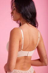 Sabrina Microfibre T Shirt Plunge Bra Taupe