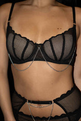 3 Piece Fishnet Set