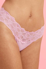 G String Lace Luxe Microfibre Orichid