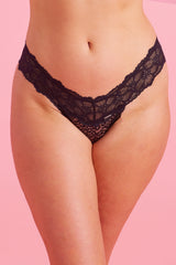 Bella Lace G String Black