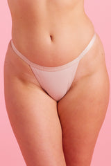 Lily Cotton G String Taupe