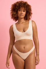Ivy Seamfree High Waist G-string Taupe