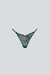 Gaia Lace G-String Green