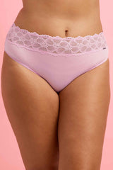 Chloe Microfibre High Leg Bikini Knicker Orchid