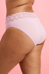 Chloe Microfibre High Leg Bikini Knicker Orchid