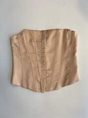 Bustier Satin Beige