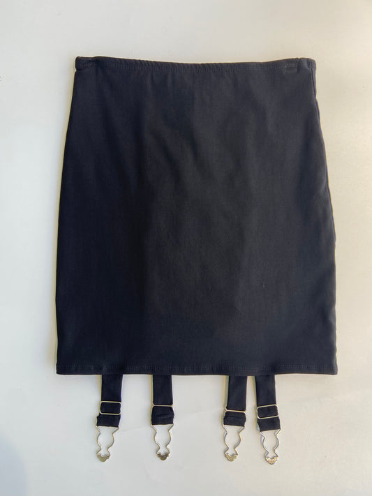 Skirt Garters Lace-Up Black