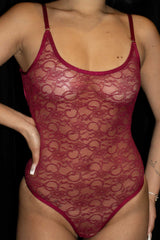 Olympia Cherry Bodysuit