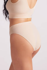 Ivy Seamfree High Cut Bikini Brief Taupe