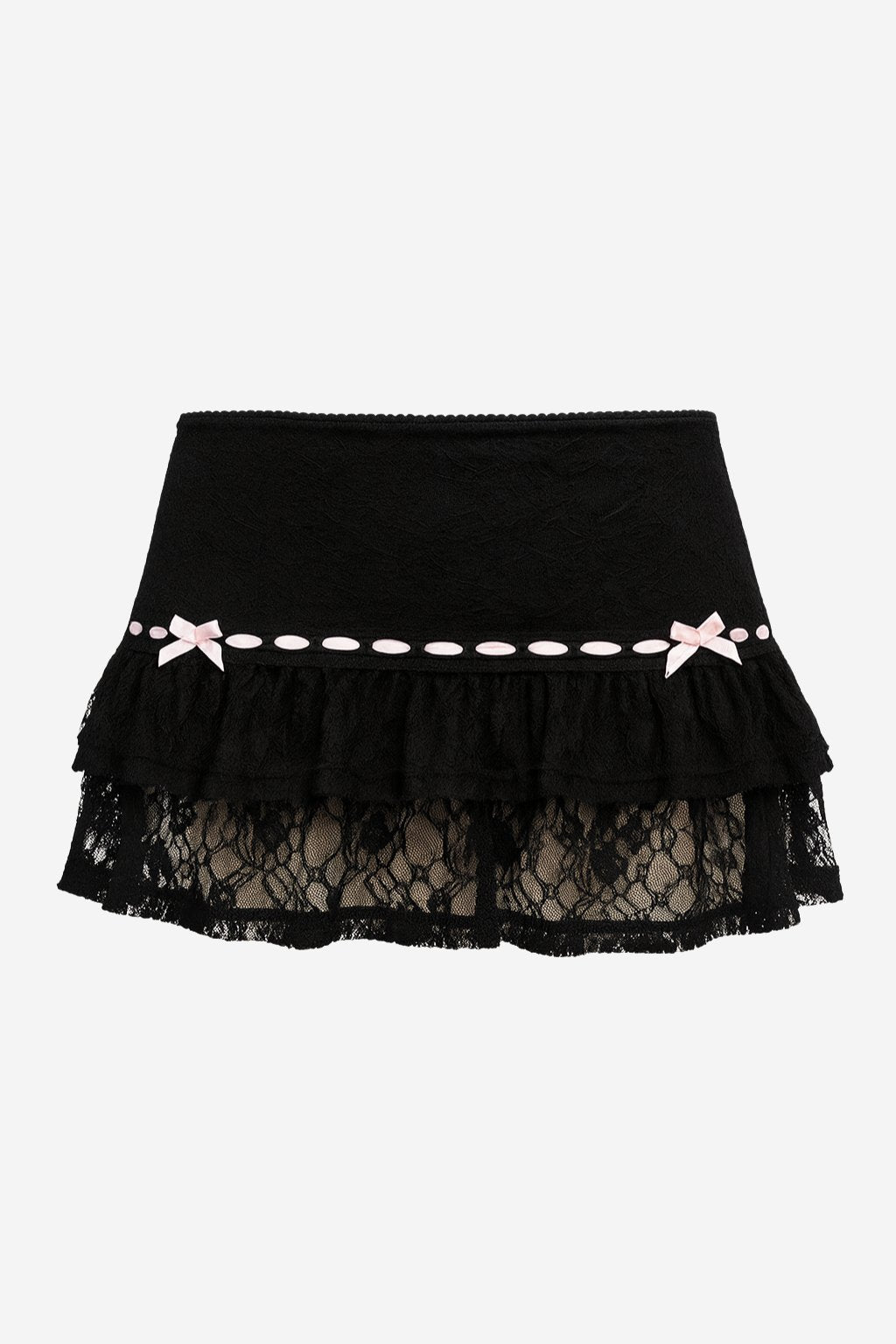 Jae Bunny Lace Skort Black