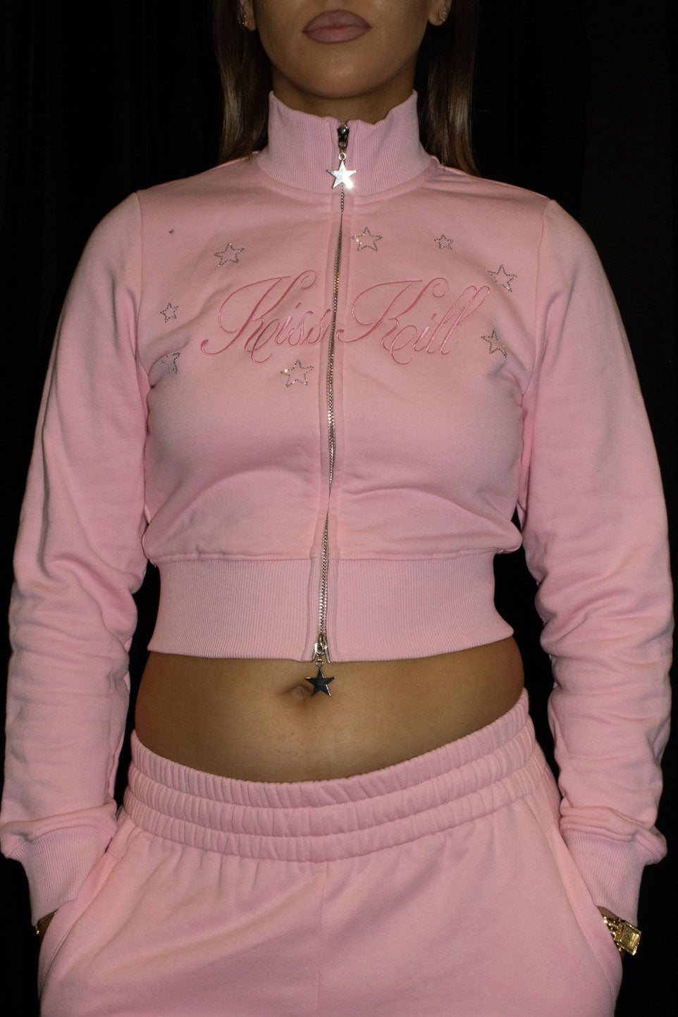 KKXRD Pink Diamante Tracksuit Set | Sample