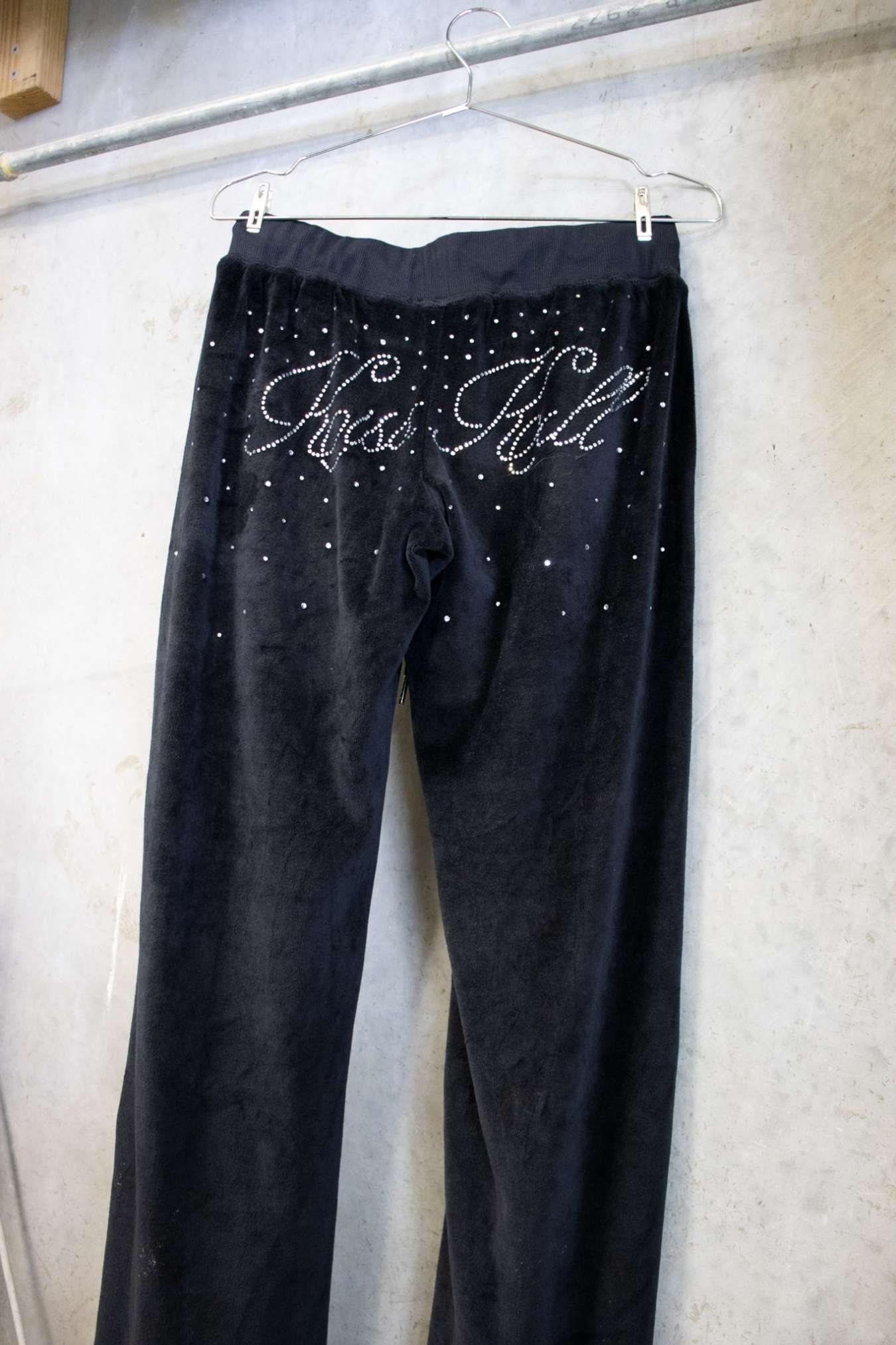 KissKill Rhinestone Fur Tracksuit Set Black – Size S | Archive Sample