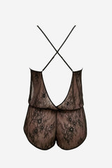 Harmony Lace Playsuit Black